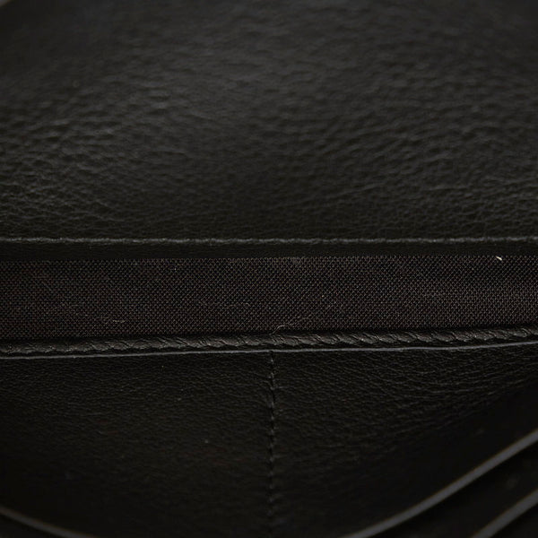 バレンシアガ ペーパーマニー 371661 ブラック レザー 長財布 レディース BALENCIAGA 【中古】