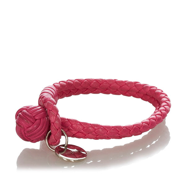 ボッテガヴェネタ ピンク レザー ブレスレット レディース BOTTEGAVENETA 【中古】