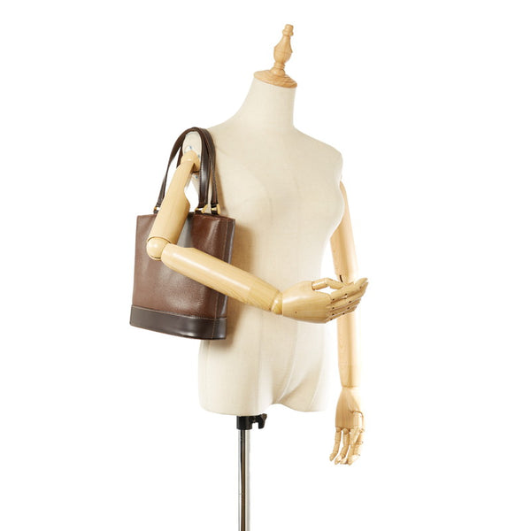 バーバリー ブラウン レザー ショルダーバッグ トートバッグ レディース BURBERRY 【中古】