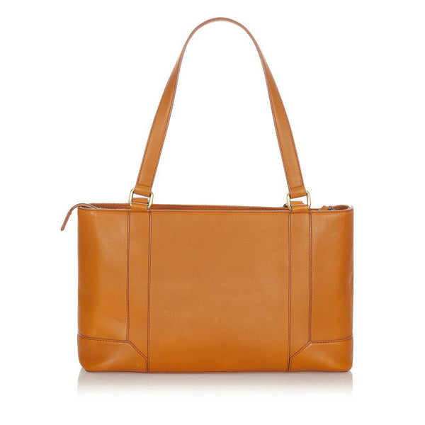 バーバリー キャメル レザー ショルダーバッグ レディース BURBERRY 【中古】