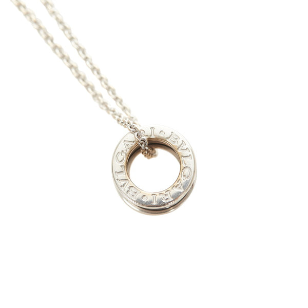 ブルガリ シルバー ホワイトゴールド ビー ゼロワン ネックレス レディース BVLGARI 【中古】