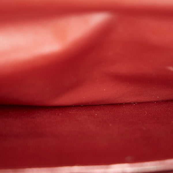 カルティエ マストライン ワインレッド　ゴールド レザー クラッチバッグ レディース CARTIER 【中古】