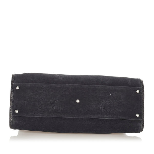 カルティエ マルチェロ ブラック レザー ハンドバッグ レディース CARTIER 【中古】