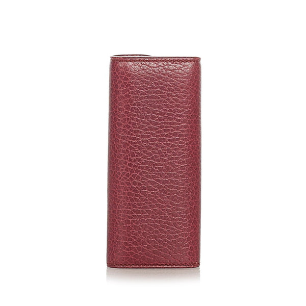 カルティエ マストライン ４連 ボルドー レザー キーケース レディース CARTIER 【中古】