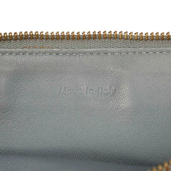 セリーヌ グレー ワインレッド レザー クラッチバッグ レディース CELINE 【中古】