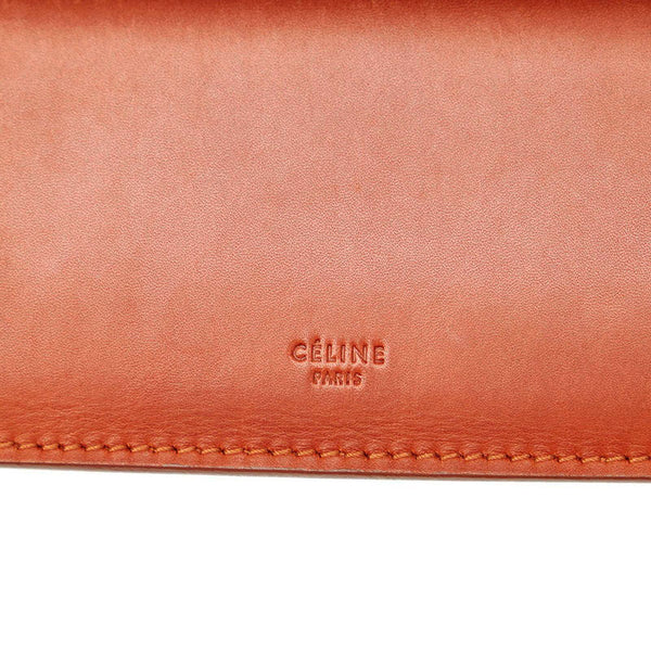 セリーヌ キャメル レザー ポーチ レディース CELINE 【中古】