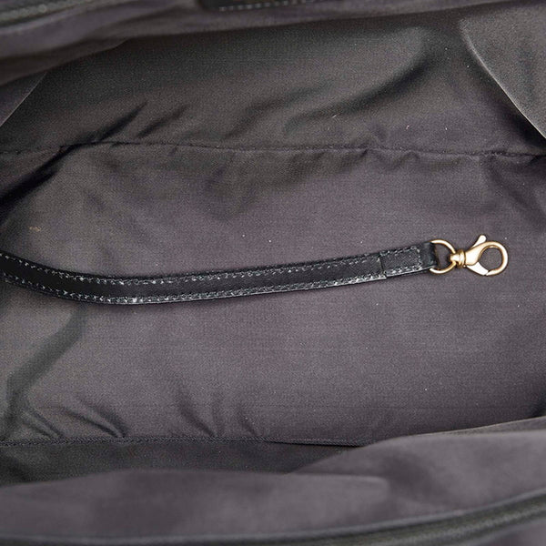 シャネル ニュートラベルトート ブラック キャンバス トートバッグ レディース CHANEL 【中古】