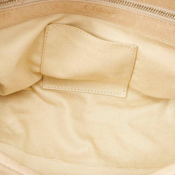 クロエ シルベラード　 ライトベージュ レザー ショルダーバッグ レディース Chloe 【中古】