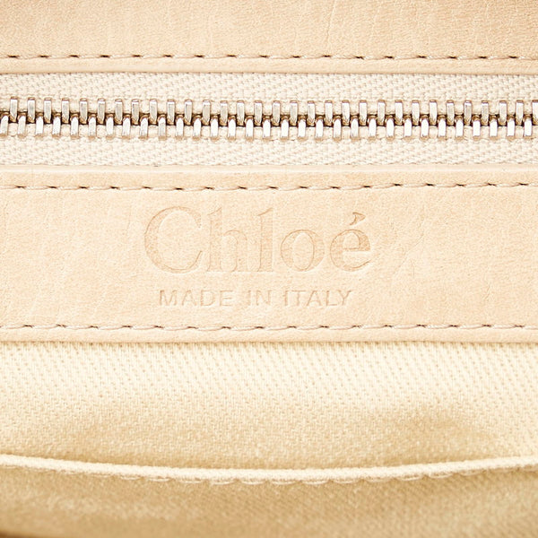 クロエ シルベラード　 ライトベージュ レザー ショルダーバッグ レディース Chloe 【中古】