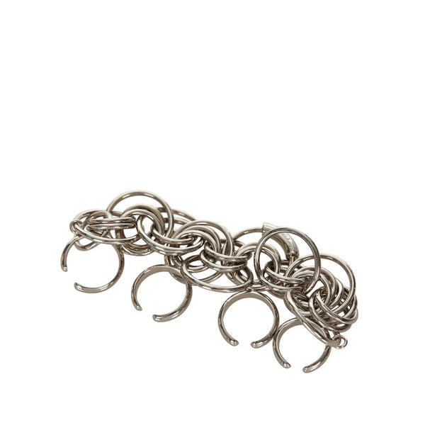 クロエ シルバー メタル 4連リング リング 指輪 レディース Chloe 13.5号 【中古】