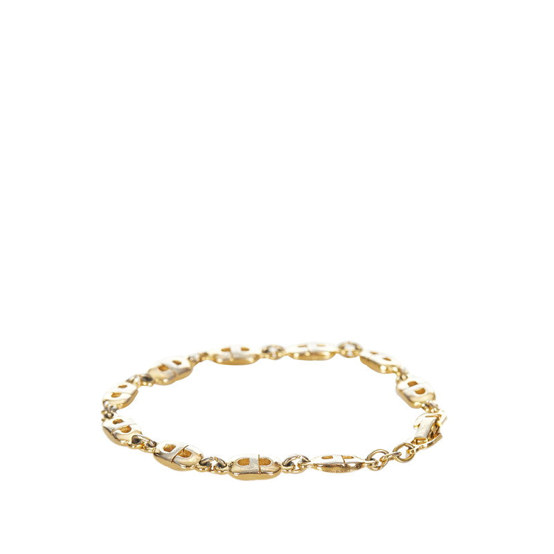 クリスチャンディオール ゴールド メタル CD ロゴ ブレスレット レディース Christian Dior 【中古】