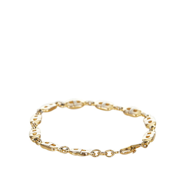 クリスチャンディオール ゴールド メタル CD ロゴ ブレスレット レディース Christian Dior 【中古】