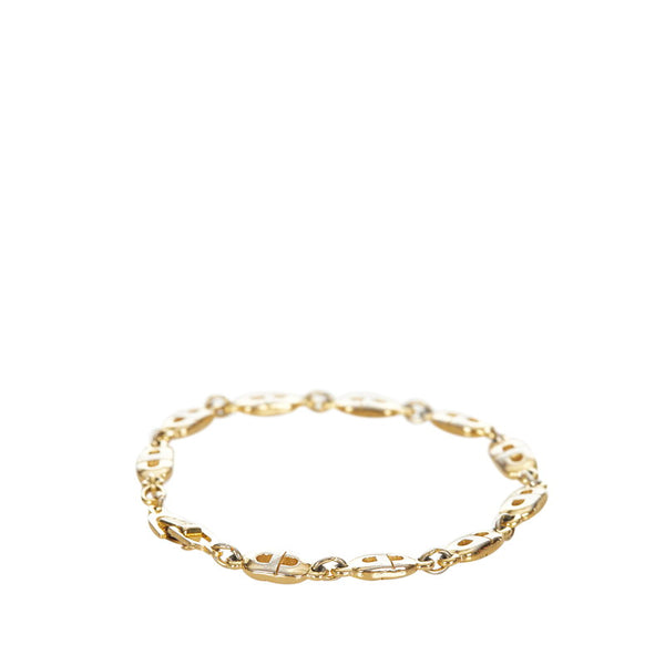 クリスチャンディオール ゴールド メタル CD ロゴ ブレスレット レディース Christian Dior 【中古】