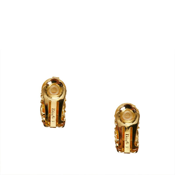 クリスチャンディオール ゴールド メタル イヤリング レディース Christian Dior 【中古】