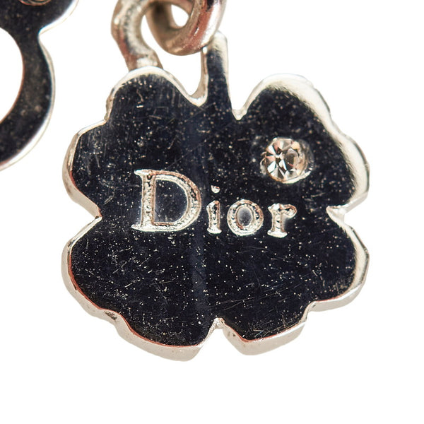 クリスチャンディオール シルバー メタル ラインストーン スター ネックレス レディース Christian Dior 【中古】