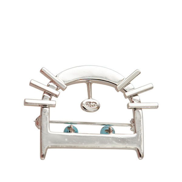 クリスチャンディオール シルバー メタル キャット ブローチ レディース Christian Dior 【中古】