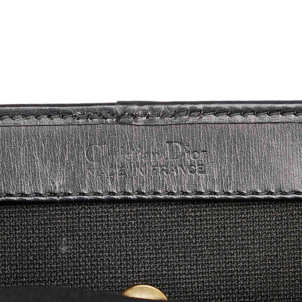 クリスチャンディオール ブラック PVC レザー ポーチ レディース Christian Dior 【中古】