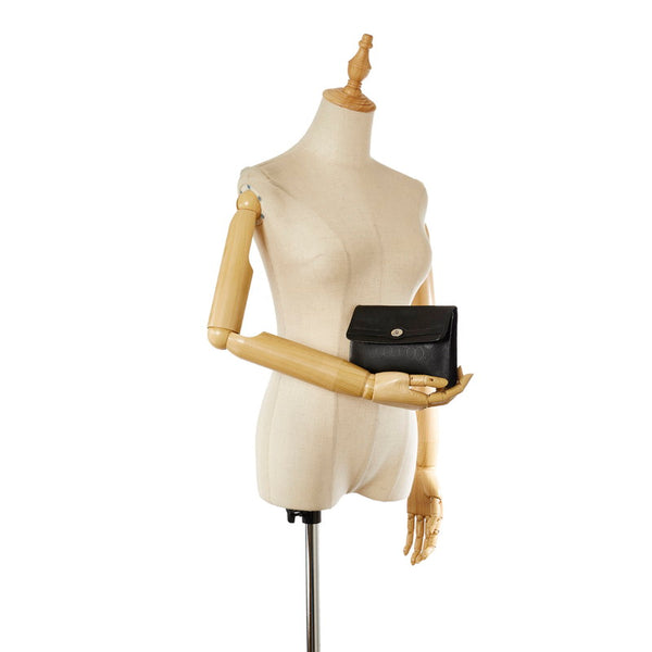 クリスチャンディオール ブラック PVC レザー ポーチ レディース Christian Dior 【中古】