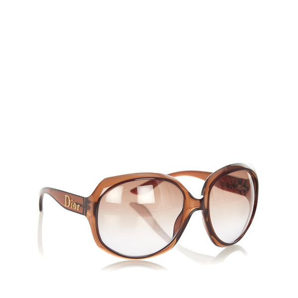 ディオール サングラス DIOR GLOSSY 1 KDCQR ブラウン プラスチック レディース Dior 【中古】