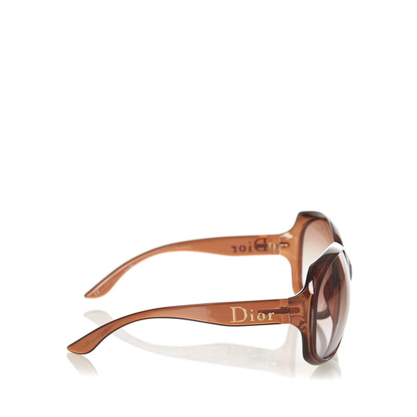 ディオール サングラス DIOR GLOSSY 1 KDCQR ブラウン プラスチック レディース Dior 【中古】