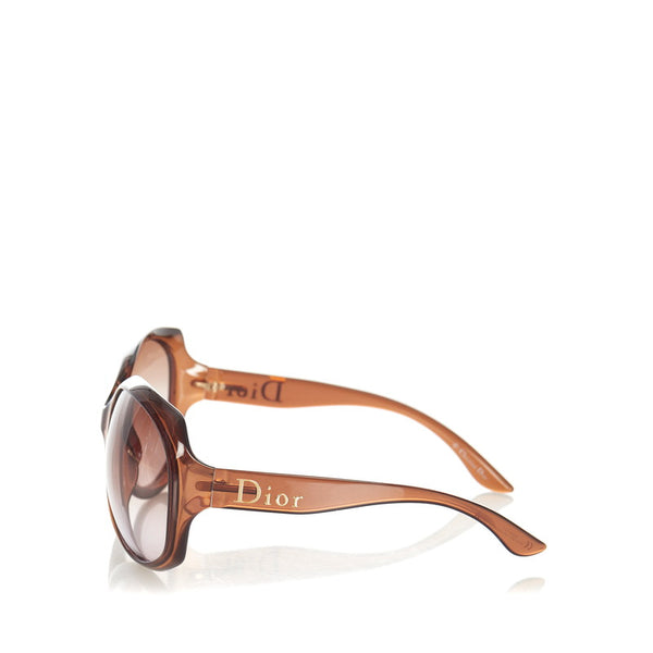ディオール サングラス DIOR GLOSSY 1 KDCQR ブラウン プラスチック レディース Dior 【中古】