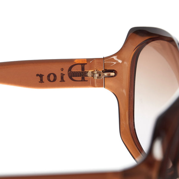 ディオール サングラス DIOR GLOSSY 1 KDCQR ブラウン プラスチック レディース Dior 【中古】