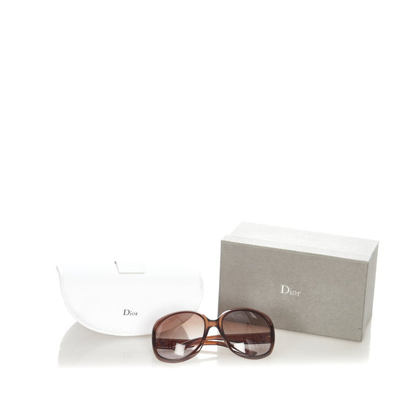 ディオール サングラス DIOR GLOSSY 1 KDCQR ブラウン プラスチック レディース Dior 【中古】