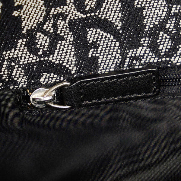 クリスチャンディオール トロッター BO L 1014 ネイビー キャンバス ショルダーバッグ レディース Christian Dior 【中古】