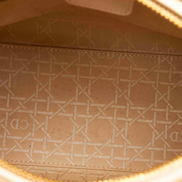 クリスチャンディオール レディディオール ホワイト レザー ショルダーバッグ レディース Christian Dior 【中古】