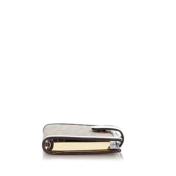 フェンディ ズッカ 2289 30153 ブラウン ベージュ キャンバス レザー 手帳カバー レディース FENDI 【中古】