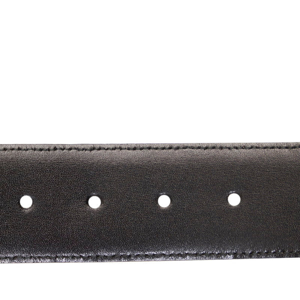 サルヴァトーレフェラガモ ダークグレー ゴールド レザー ベルト レディース Salvatore Ferragamo 【中古】