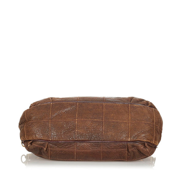 サルヴァトーレフェラガモ ガンチーニ ハンドバッグ ブラウン レザー レディース Salvatore Ferragamo 【中古】