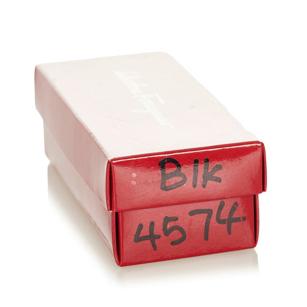 サルヴァトーレフェラガモ ブラック コットン メッキ ヴァラリボン バレッタ レディース Salvatore Ferragamo 【中古】