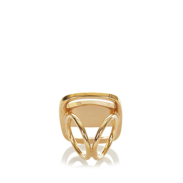 サルヴァトーレフェラガモ ゴールド メッキ スカーフリング レディース Salvatore Ferragamo 【中古】