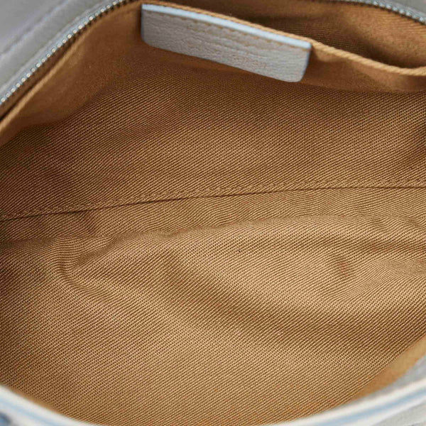 サルヴァトーレフェラガモ ガンチーニ EE-21 5839 ライトブルー レザー ショルダーバッグ レディース Salvatore Ferragamo 【中古】