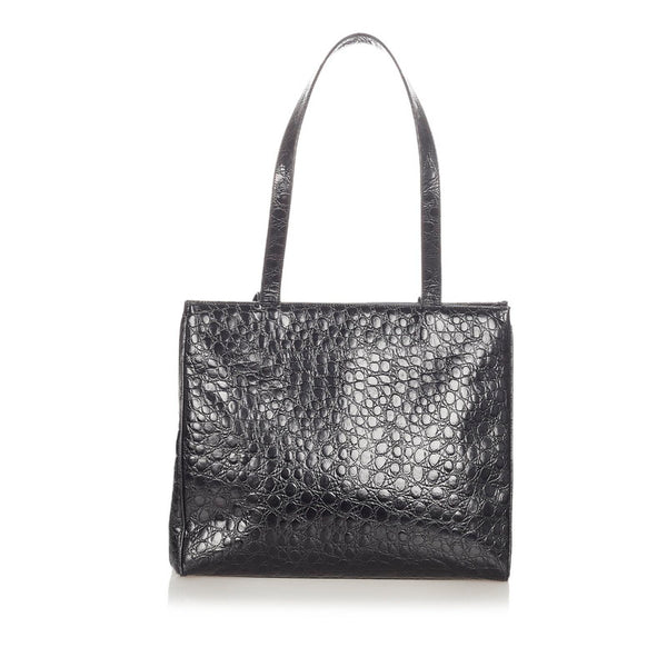 サルヴァトーレフェラガモ ヴァラ トートバッグ　2145 BK-21 2530 ブラック 本革 ショルダーバッグ レディース Salvatore Ferragamo 【中古】