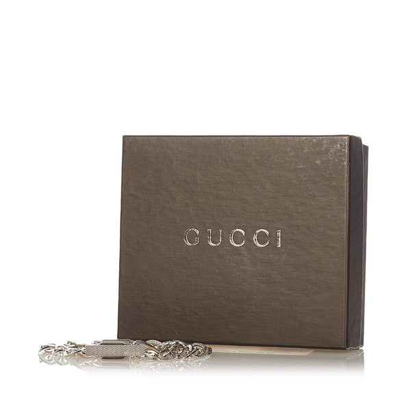 グッチ チェーンベルト ベルト シルバー メタル レディース GUCCI 【中古】