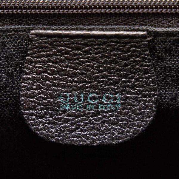 グッチ バンブー  003 2058 ブラック スウェード レザー リュック バックパック レディース GUCCI 【中古】