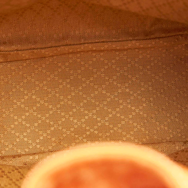 グッチ バンブー オレンジ スウェード レザー リュック バックパック レディース GUCCI 【中古】