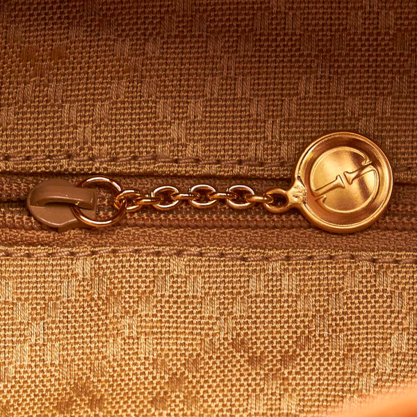 グッチ バンブー オレンジ スウェード レザー リュック バックパック レディース GUCCI 【中古】