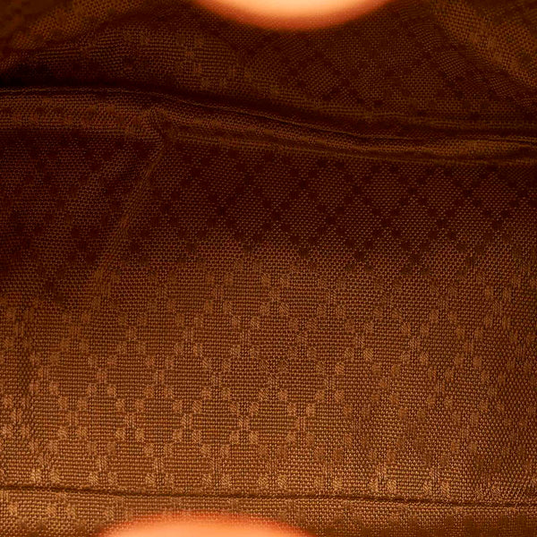 グッチ バンブー 0032058 ブラウン レザー リュック バックパック レディース GUCCI 【中古】