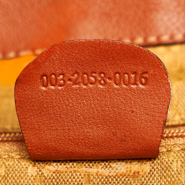 グッチ バンブー リュック バックパック 003 2058 ブラウン レザー レディース GUCCI 【中古】