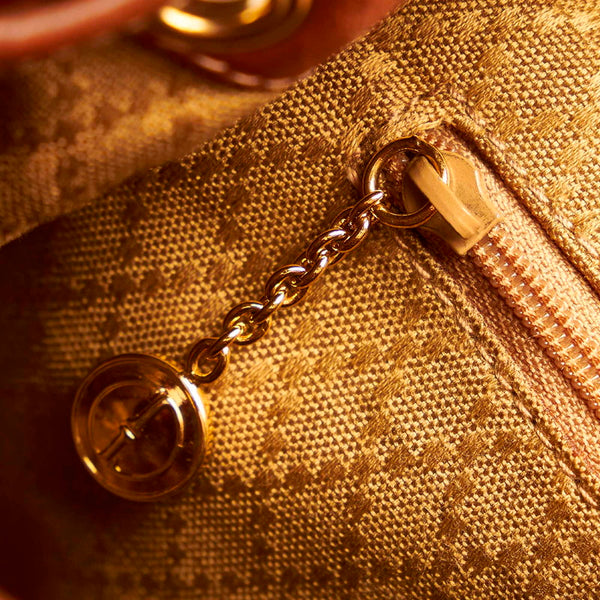 グッチ バンブー リュック バックパック 003 2058 ブラウン レザー レディース GUCCI 【中古】