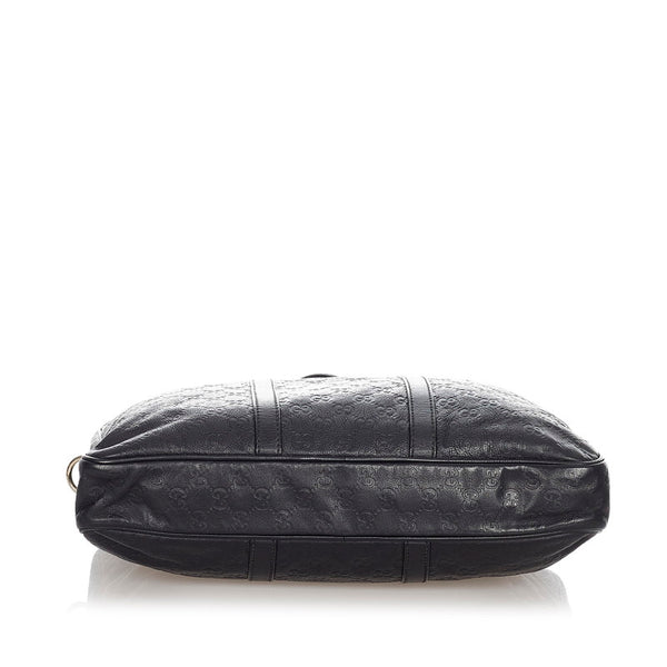 グッチ グッチシマ 201480 ブラック レザー ビジネスバッグ メンズ GUCCI 【中古】