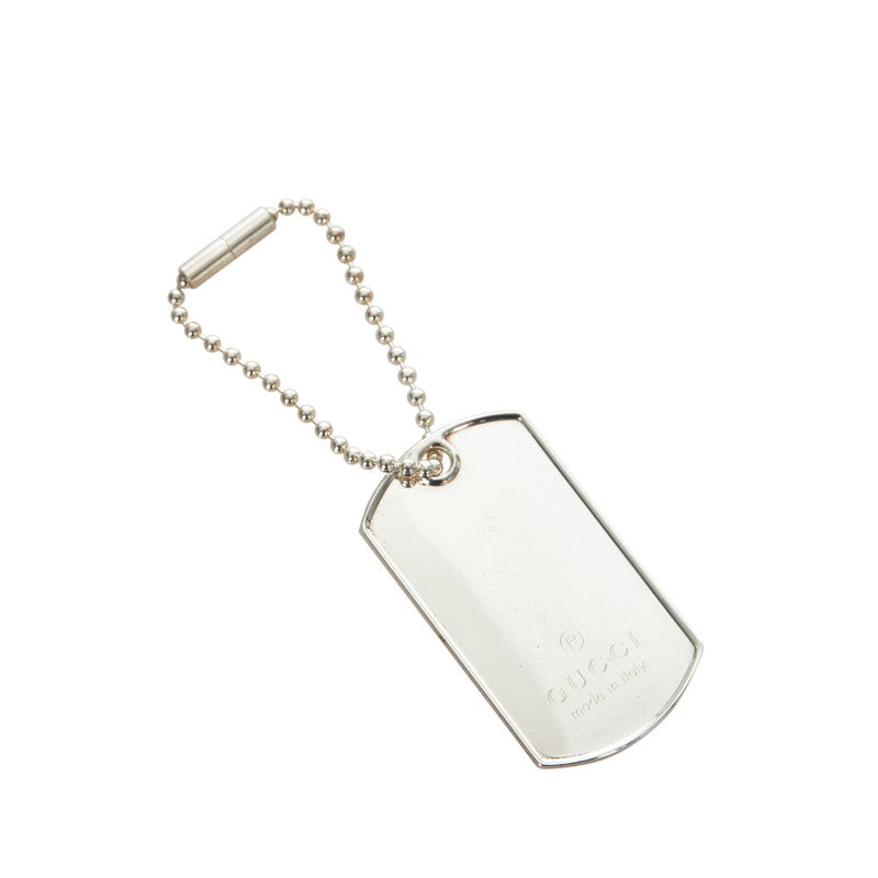 グッチ プレート キーホルダー SV925 シルバー レディース GUCCI 【中古】