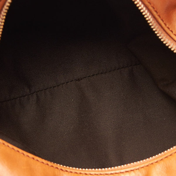 グッチ ホースビット 115867 キャメル レザー ワンショルダー レディース GUCCI 【中古】