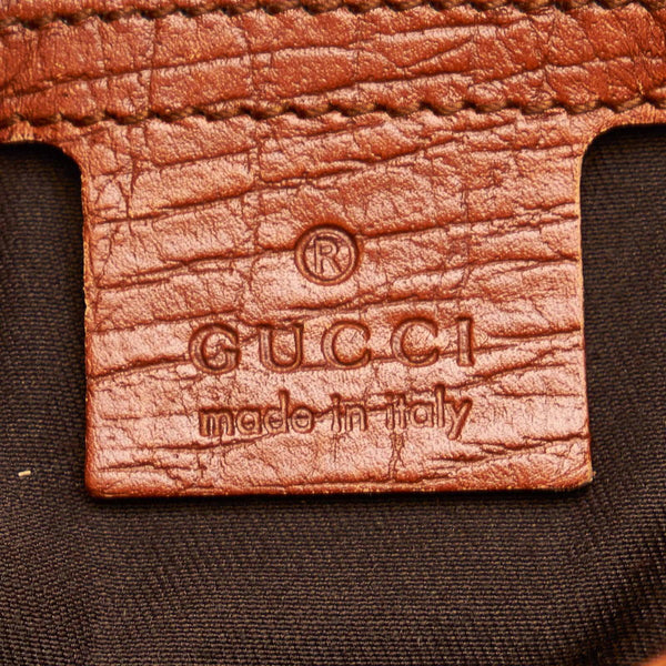 グッチ ホースビット 115867 キャメル レザー ワンショルダー レディース GUCCI 【中古】