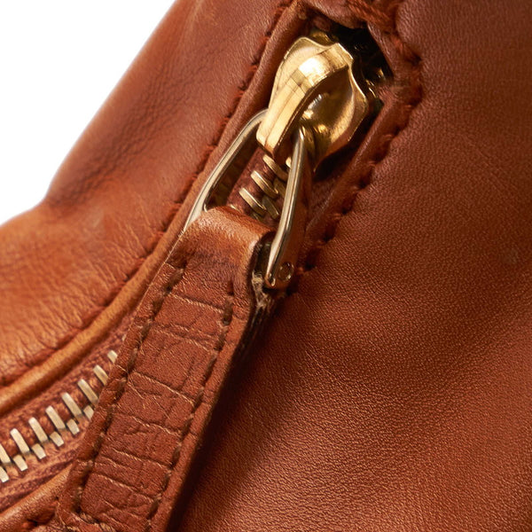 グッチ ホースビット 115867 キャメル レザー ワンショルダー レディース GUCCI 【中古】