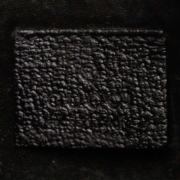 グッチ バンブー 0011880 ブラック レザー ハンドバッグ レディース GUCCI 【中古】