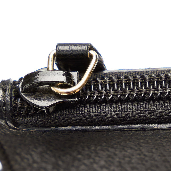 グッチ バンブー 0011880 ブラック レザー ハンドバッグ レディース GUCCI 【中古】